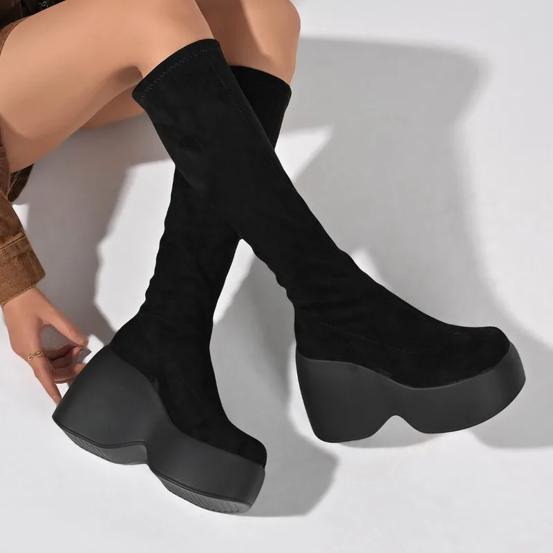Knee High Sock Women - Sepatu Bot Tinggi Model Baru Musim