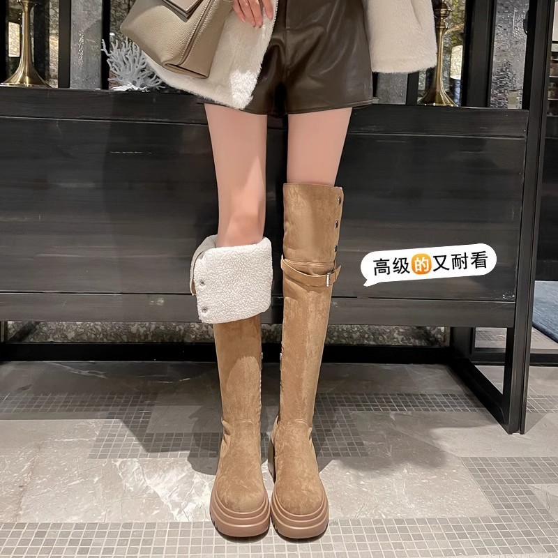 Knee High Sock Women - Sepatu bot setinggi lutut 2025 sepatu