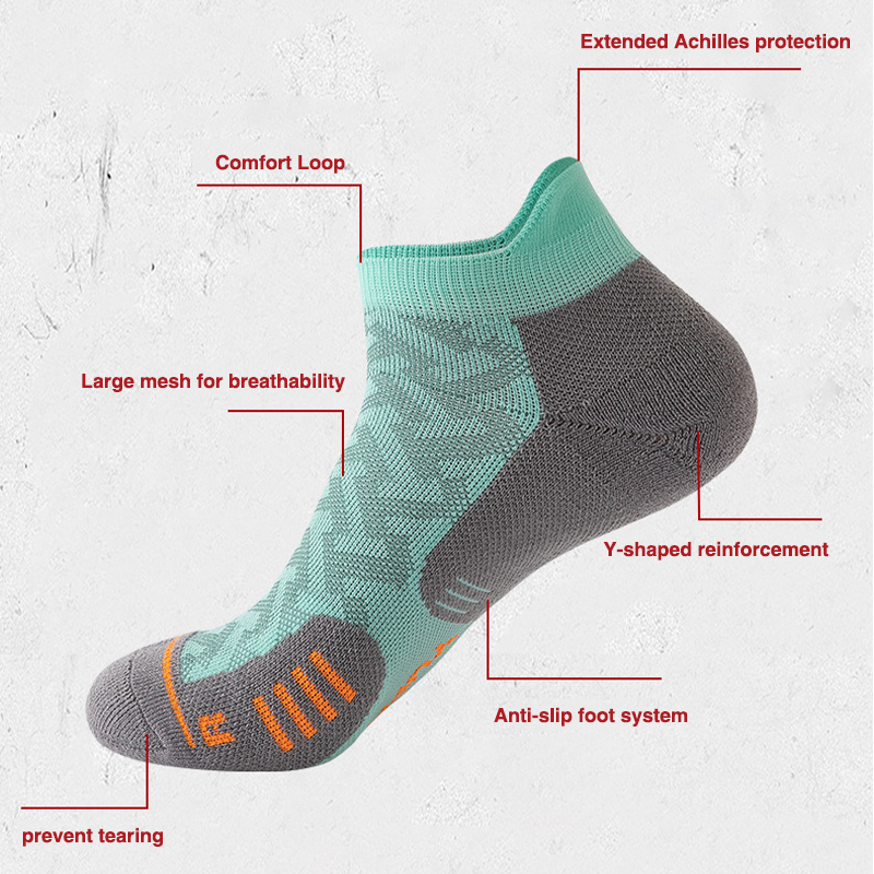 1/2/3 Pasang Kaus Kaki Lari Ma - Ankle Sock Low Cut ulasan dan harga