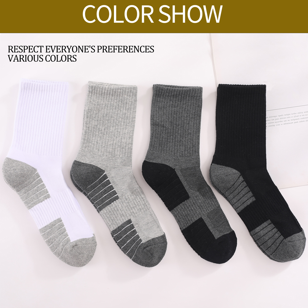 1/3/6 Pasang Kaus Kaki Hiking  - Athletic Sock Cushion ulasan dan harga